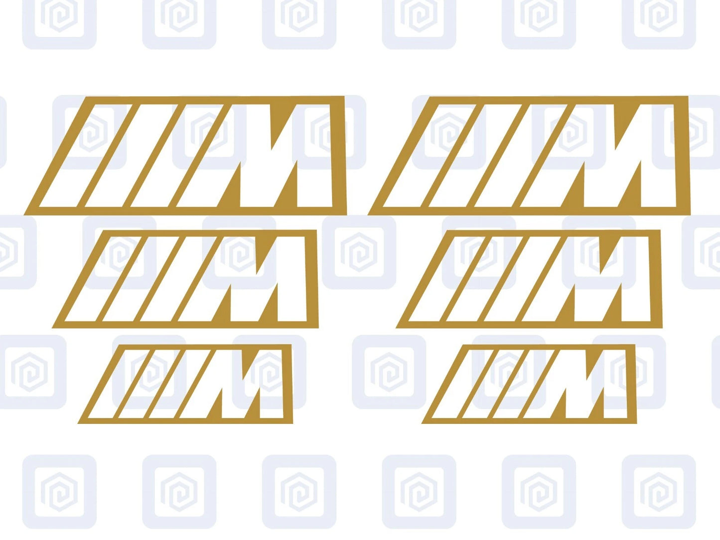 BMW M Sport Hollow Brake Caliper Decals Fits BMW sticker logos (set of 6)