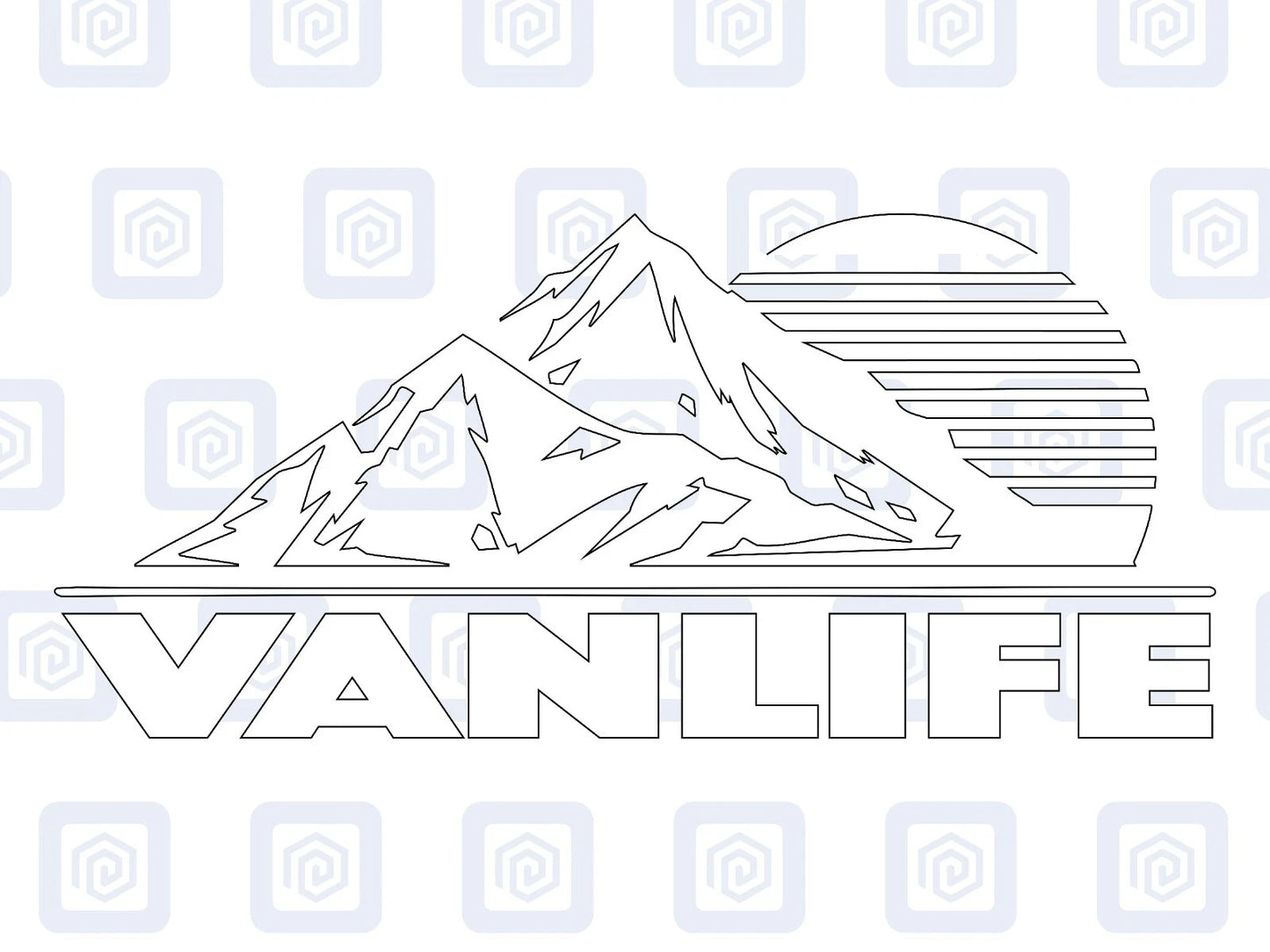 XL Van Life Camping Vinyl Decals For Camper Van Caravan Sticker Graphic