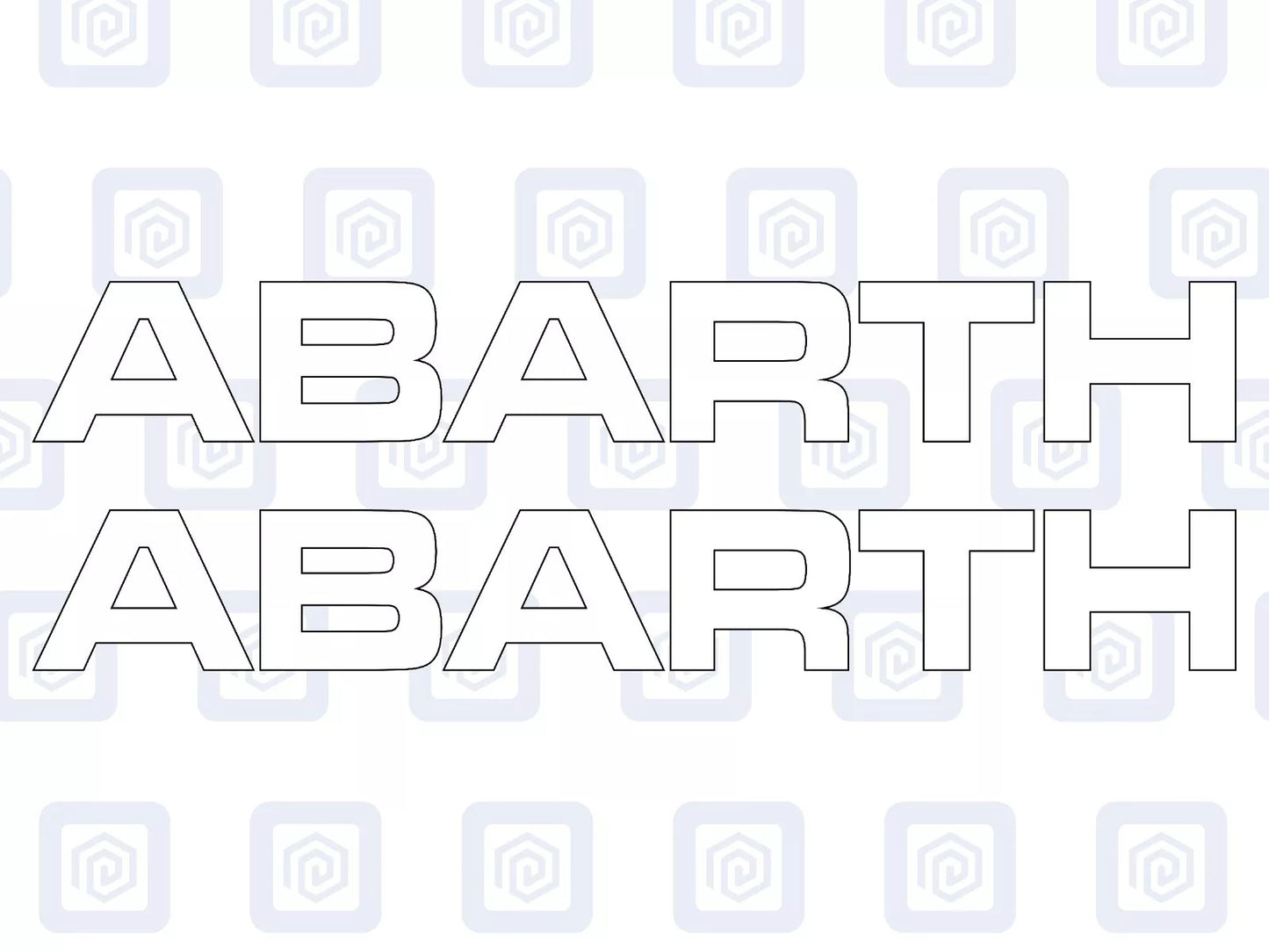 Fiat Abarth 500 595 695 Side Door Decal Sticker (Set of 2) Twin Air Sport Pop
