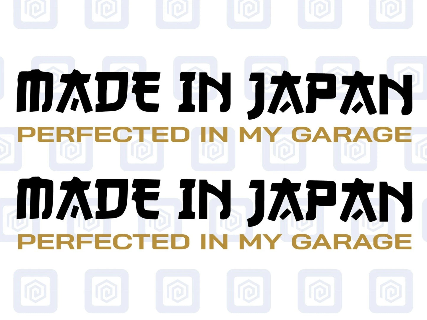 Made In Japan Garage JDM Sticker Decal 2 Colour Honda Mazda Toyota Nissan Suzuki