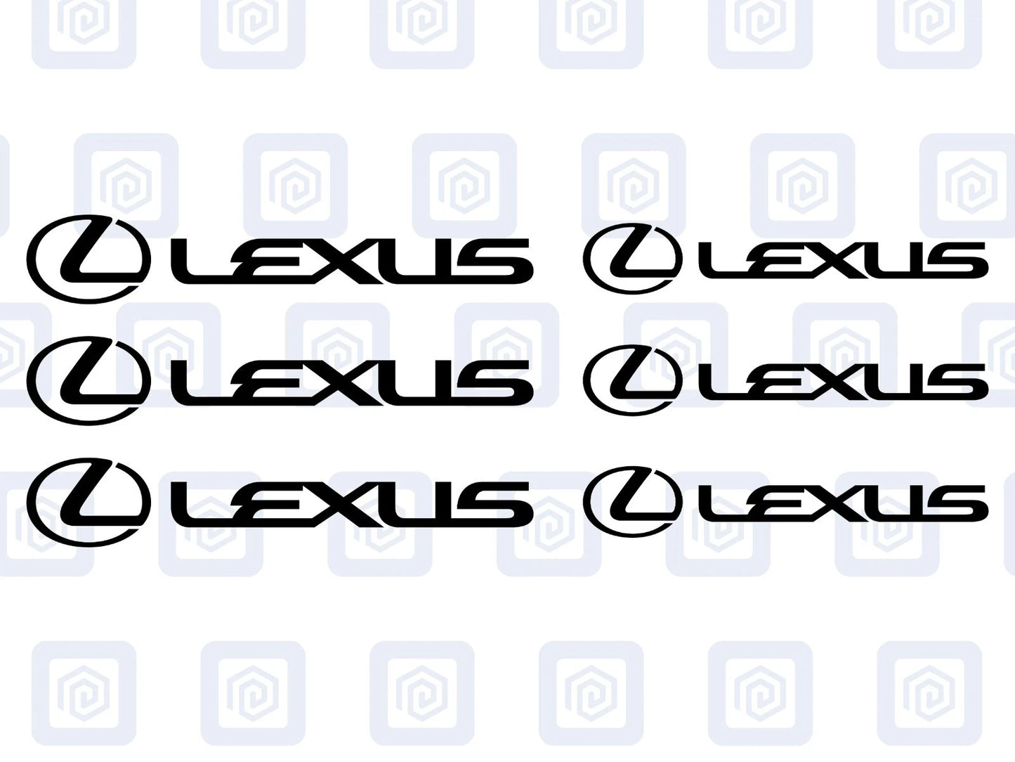 Lexus Brake Caliper Decals Sticker Logos (set of 6) RZ RC ES LS GS IS RX NX GX