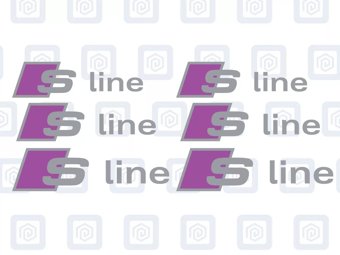 Audi S Line Brake Caliper Decals Fits A1 A3 A4 A5 A6 A7 TT sticker (set of 6)