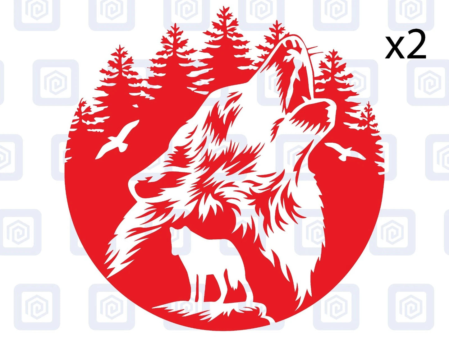 Howling Wolf Vinyl Decal For Camper Van Caravan Motorhome Graphic Campervan