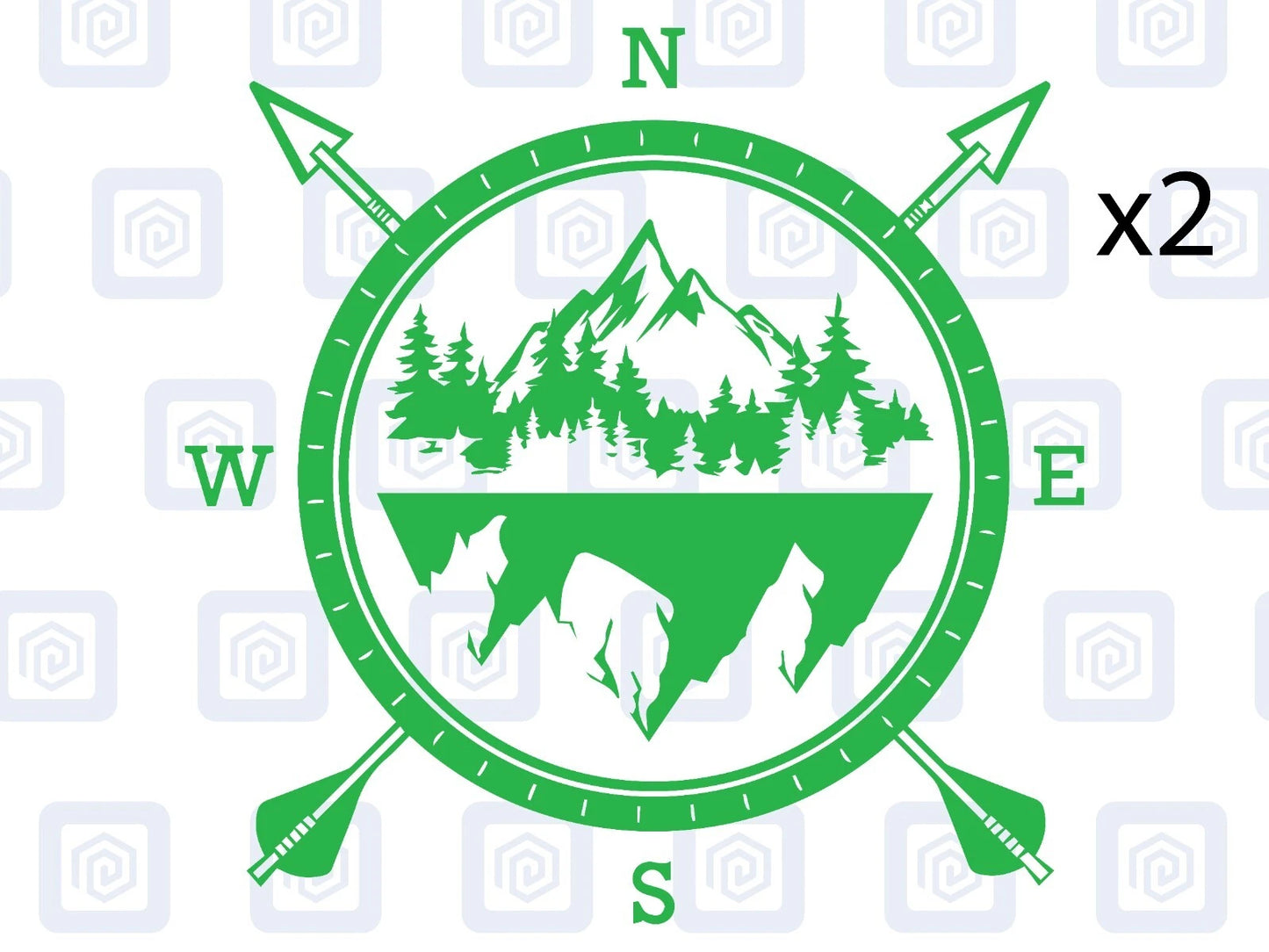 Compass Arrow Vinyl Decal For Camper Van Caravan Motorhome Graphic Campervan