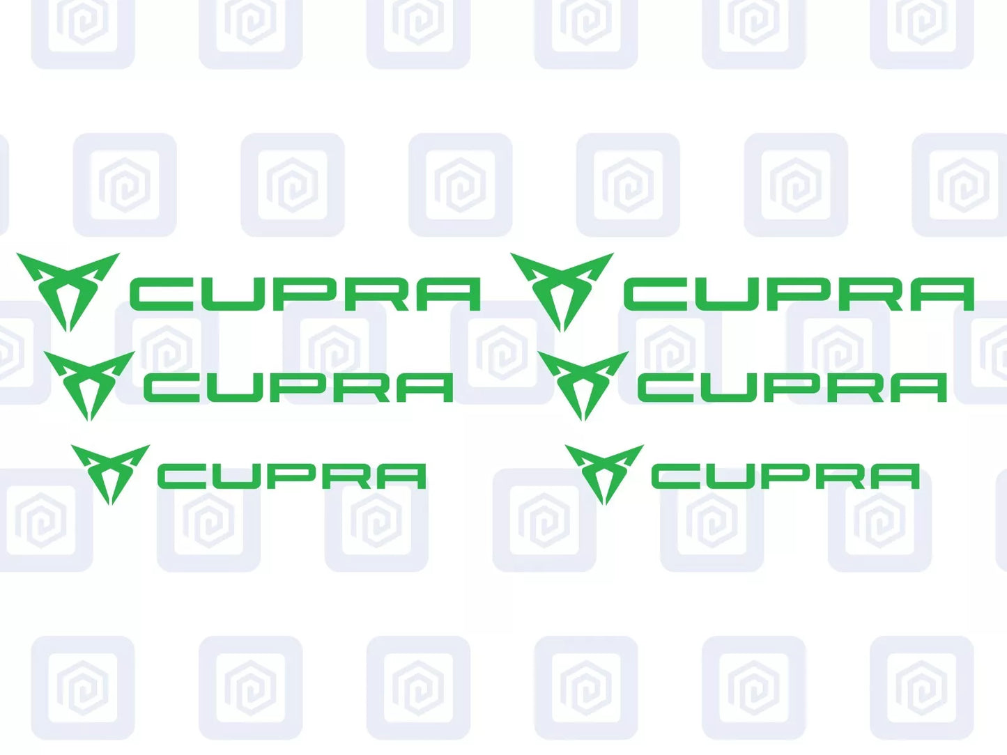 Cupra Brake Caliper Decals fits Ibiza Leon Ateca Born sticker logos (set of 6)