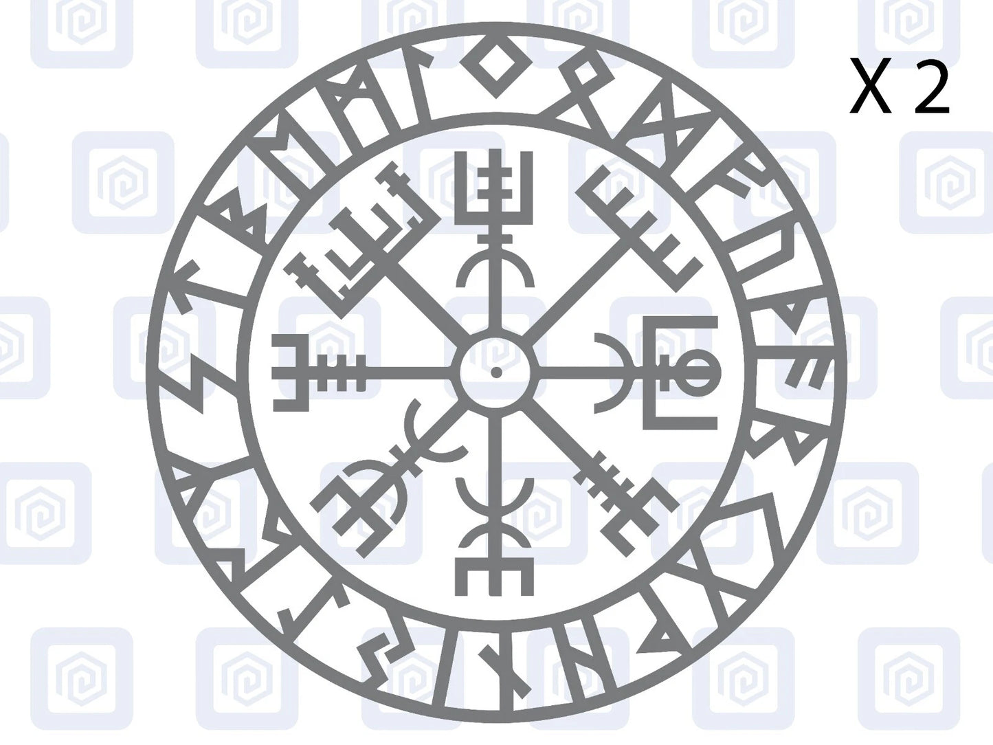 Viking Rune Compass Vinyl Decal For Camper Van Caravan Motorhome Campervan