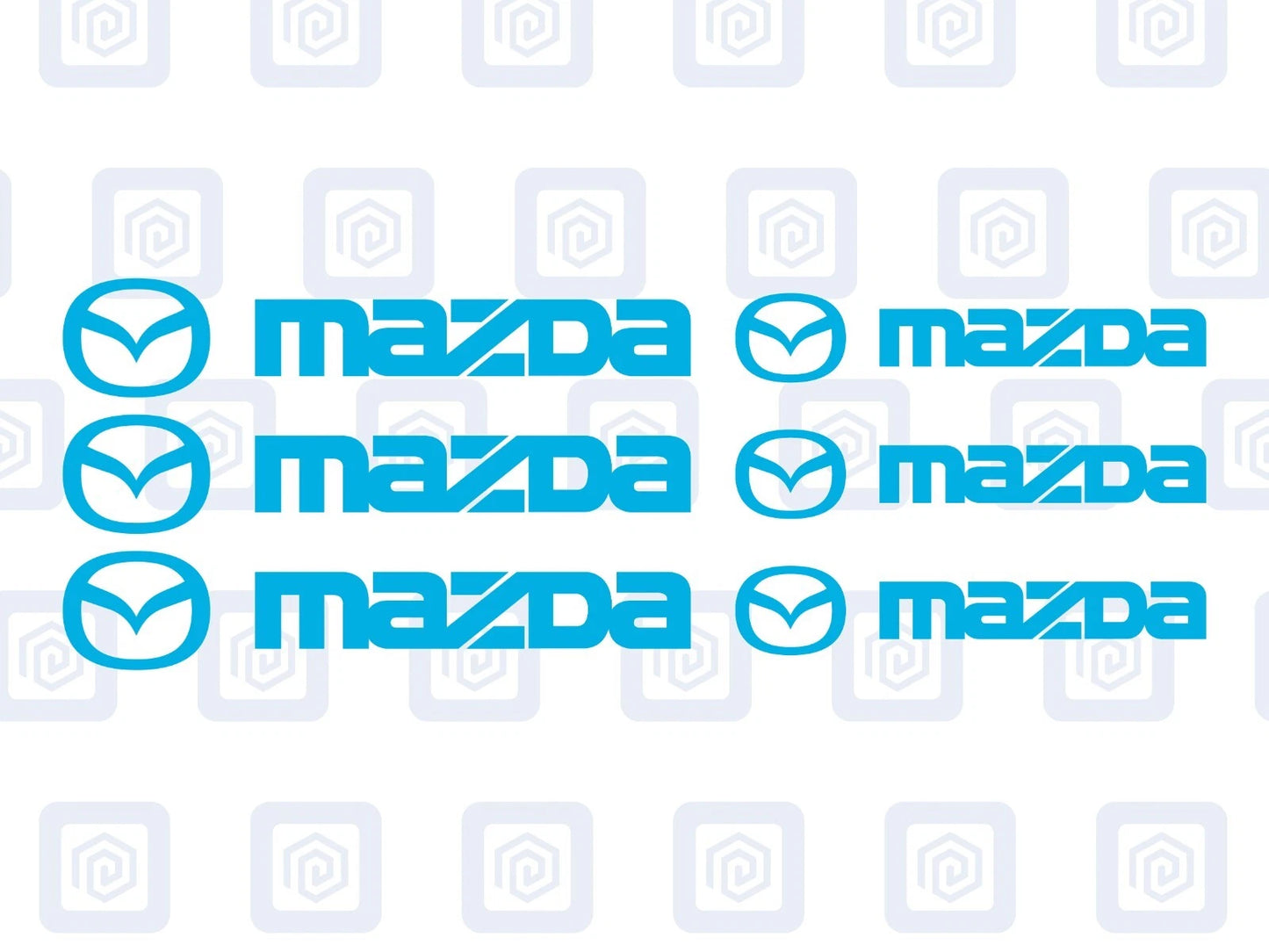 Mazda Brake Caliper Decals Sticker Logos (set of 6) JDM JAP DRIFT