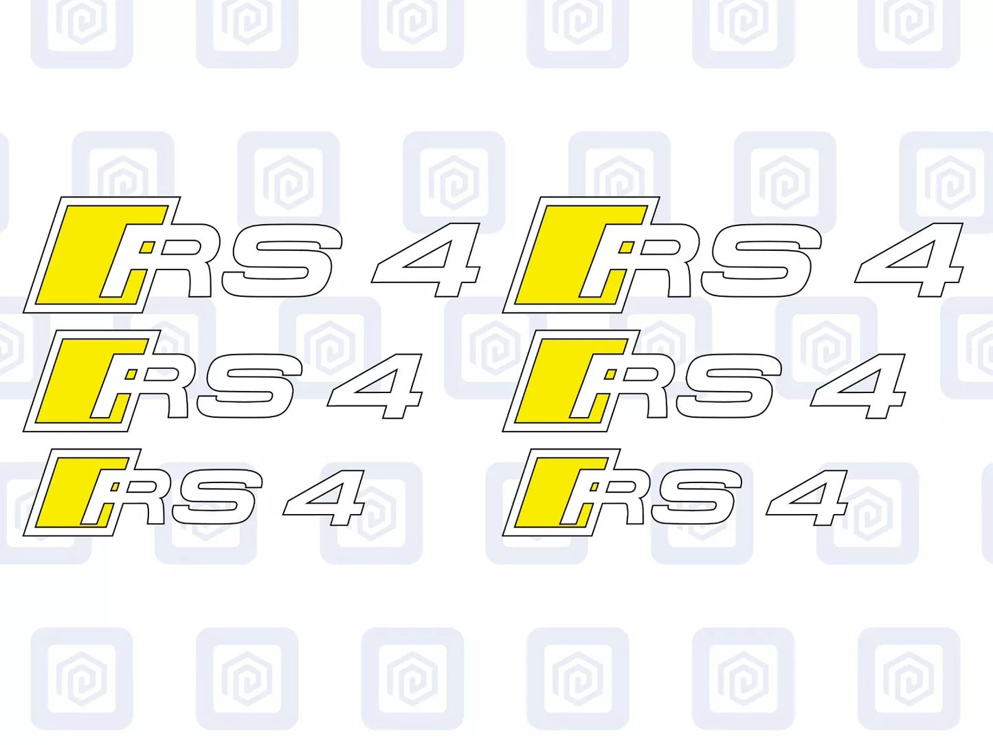 RS4 Brake Caliper Decals 2 Colour Fits RS3 RS4 RS5 RS6 RS7 RSQ5 sticker logos