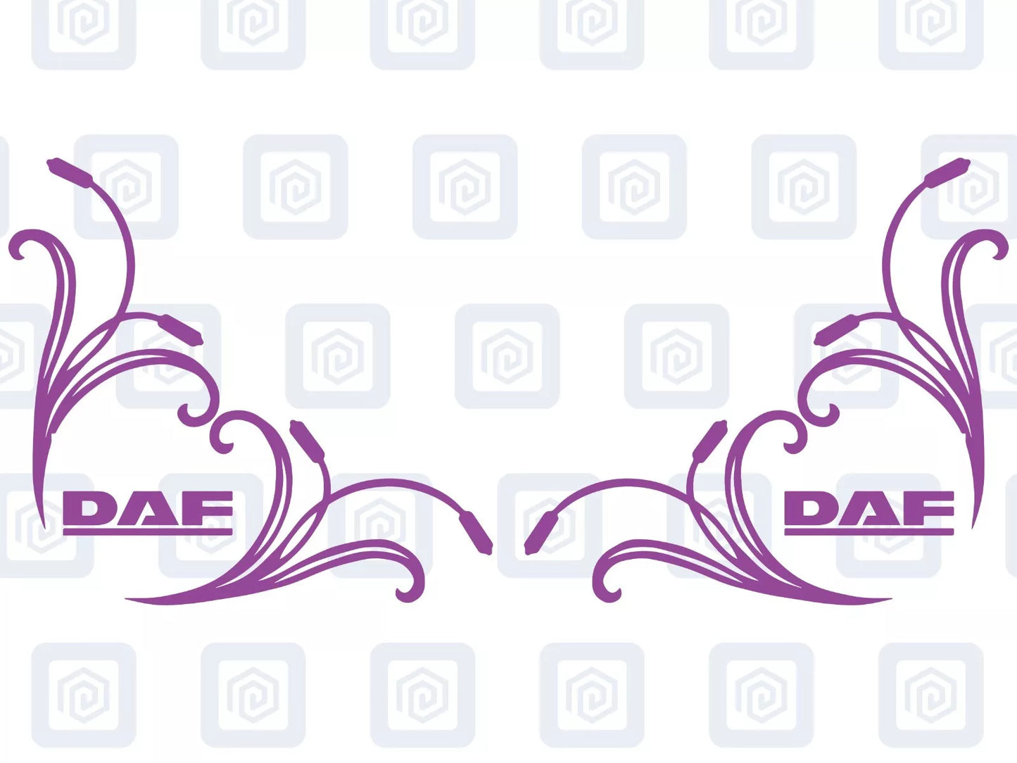 DAF Window Body Vinyl Decals For Truck Lorry XF XG XD XB CF LF Cab Pair x2