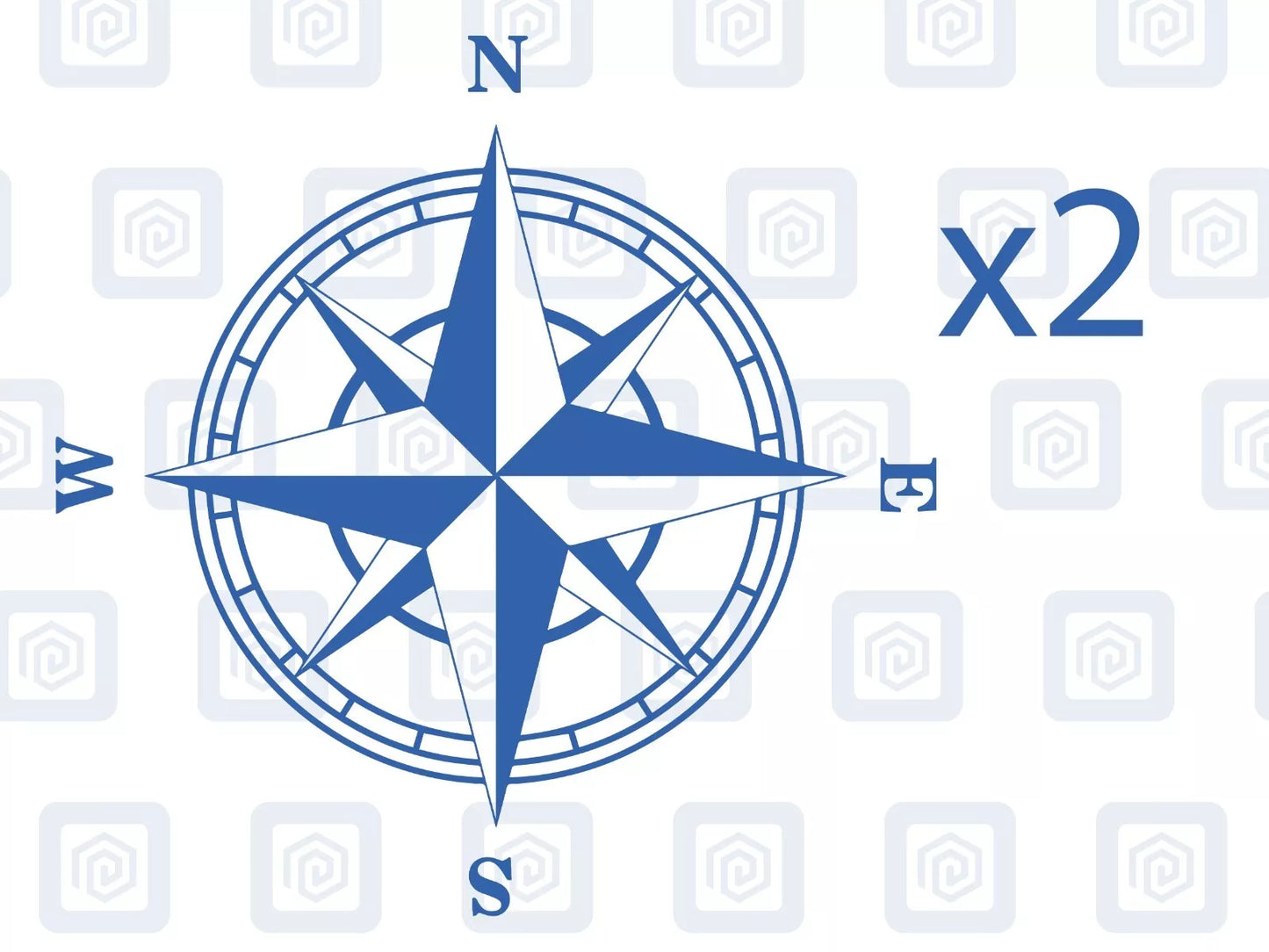 2x Compass Vinyl Decals For Camper Motorhome Caravan Sticker Graphic Nautical