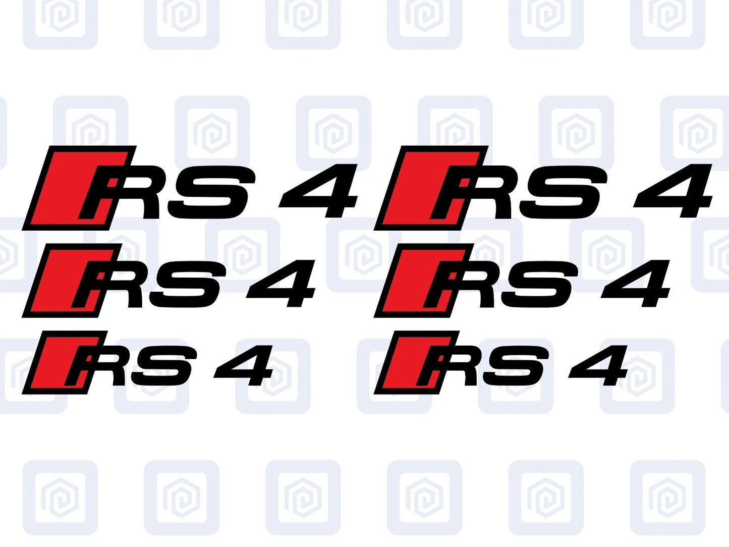 RS4 Brake Caliper Decals 2 Colour Fits RS3 RS4 RS5 RS6 RS7 RSQ5 sticker logos