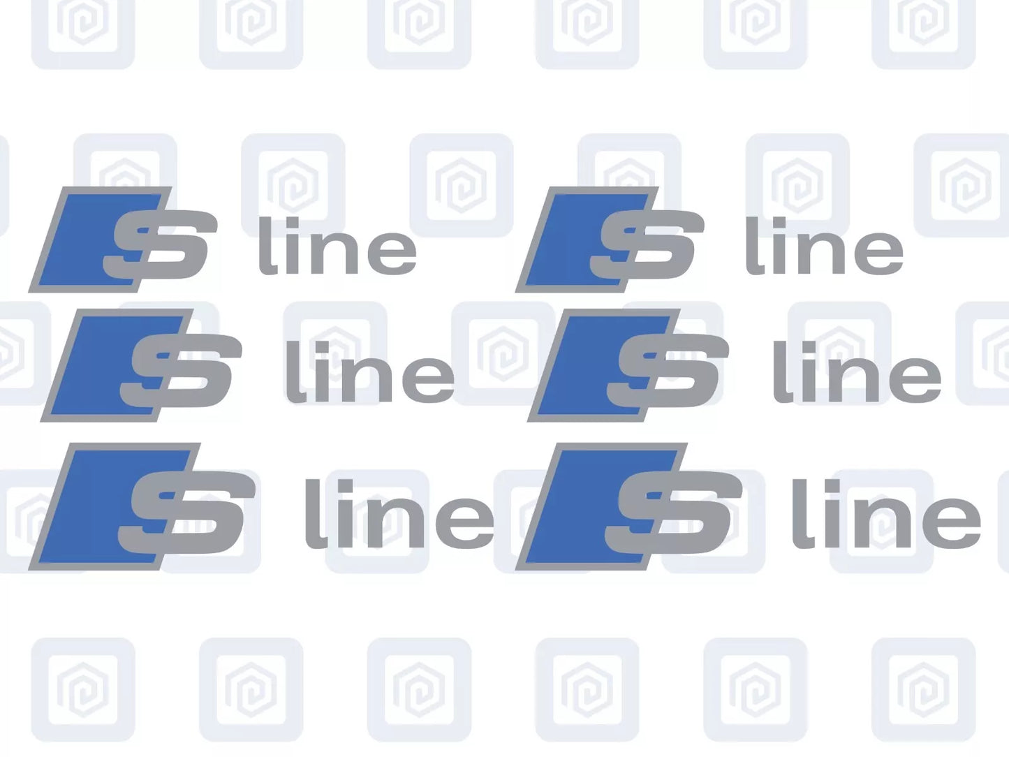Audi S Line Brake Caliper Decals Fits A1 A3 A4 A5 A6 A7 TT sticker (set of 6)