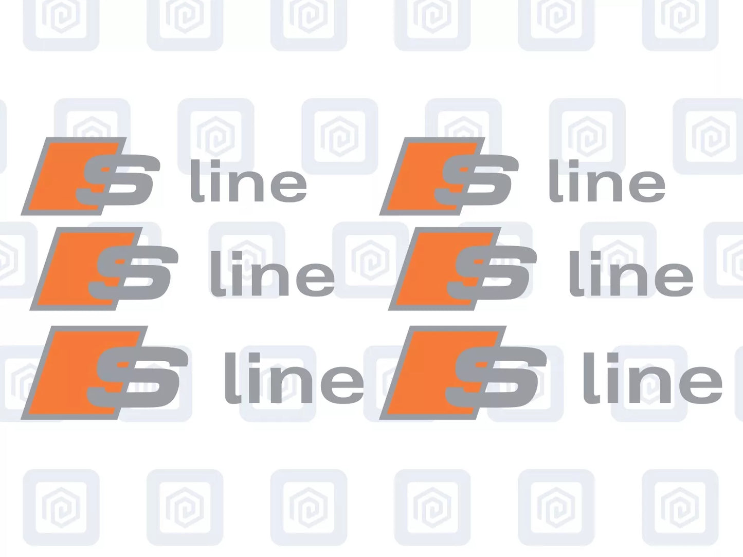 Audi S Line Brake Caliper Decals Fits A1 A3 A4 A5 A6 A7 TT sticker (set of 6)