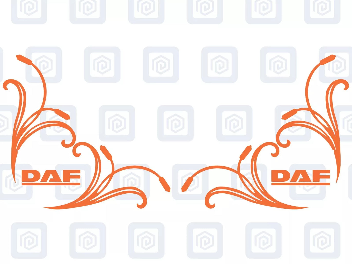 DAF Window Body Vinyl Decals For Truck Lorry XF XG XD XB CF LF Cab Pair x2