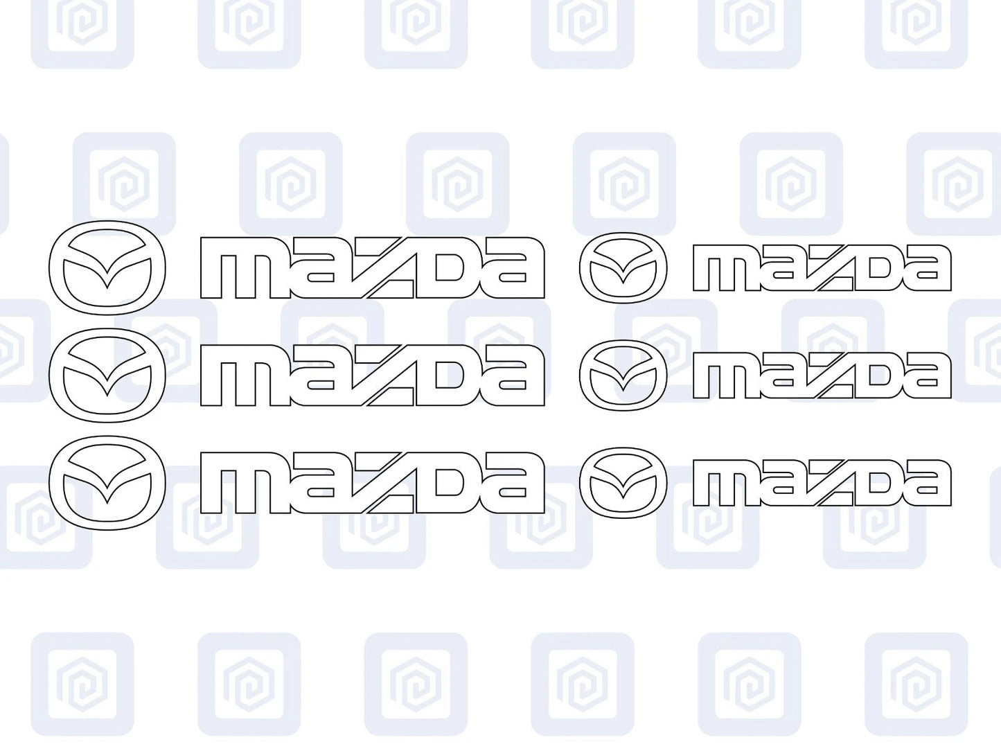 Mazda Brake Caliper Decals Sticker Logos (set of 6) JDM JAP DRIFT