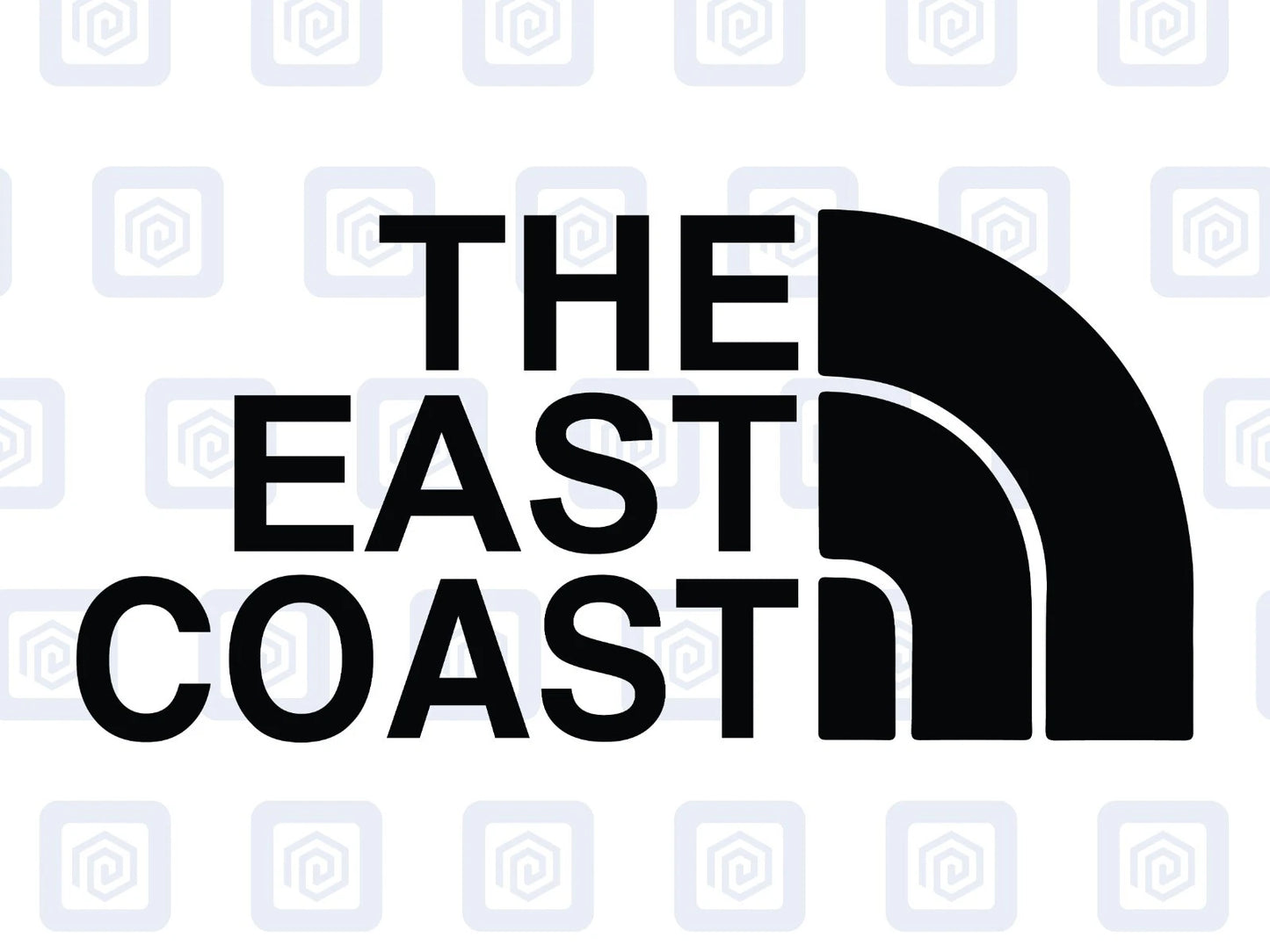 The East Coast Camping Surf Sea Sticker Decal Graphic Camper Van Skate Beach