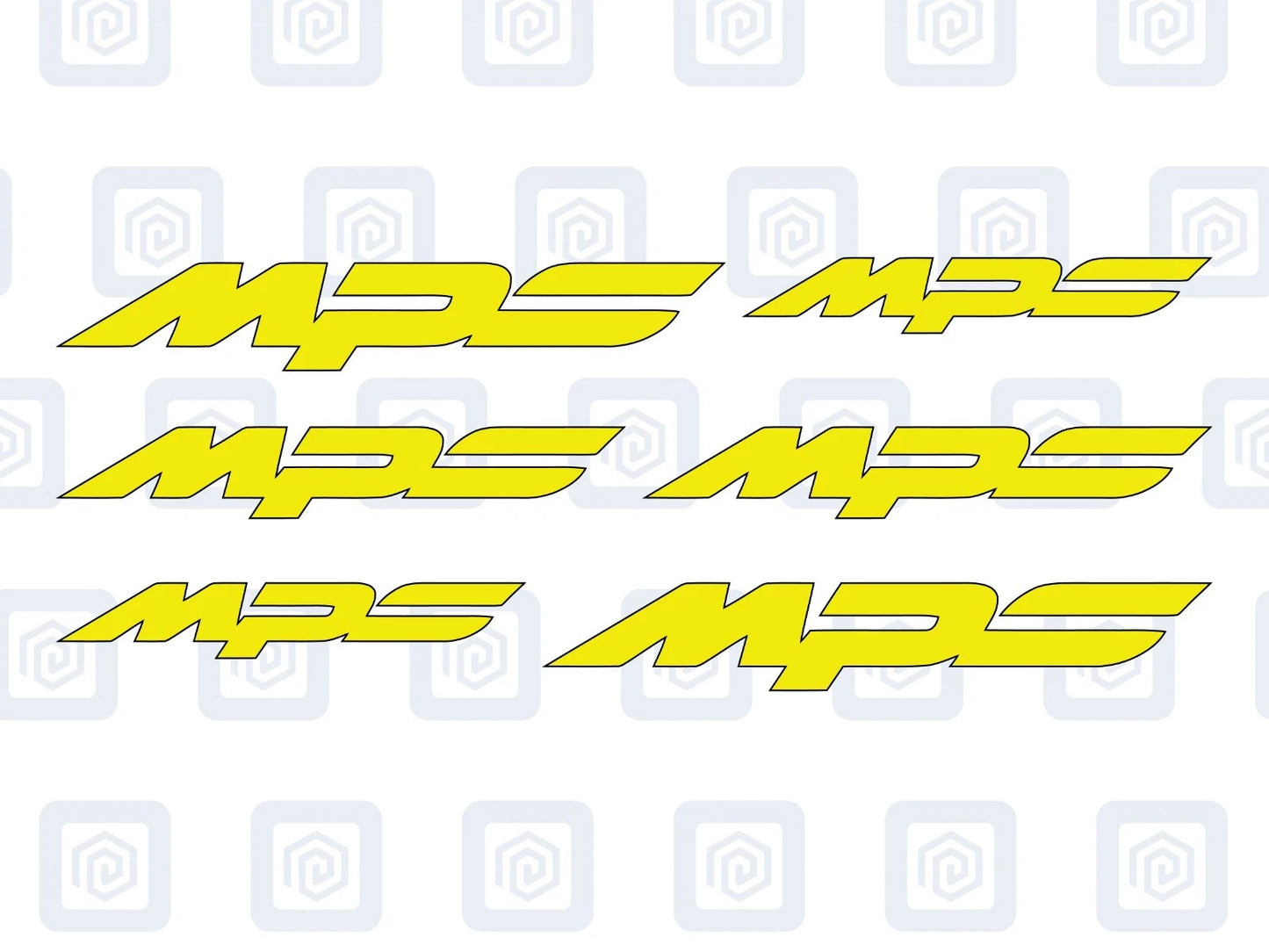 Mazda MPS 3 Style Brake Caliper Decal Style Stickers