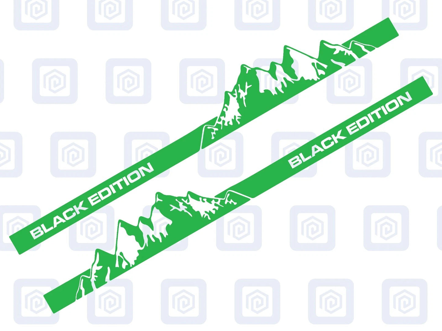 Black Edition Full Side Vinyl Decals For Campervan Motorhome Sticker Graphic