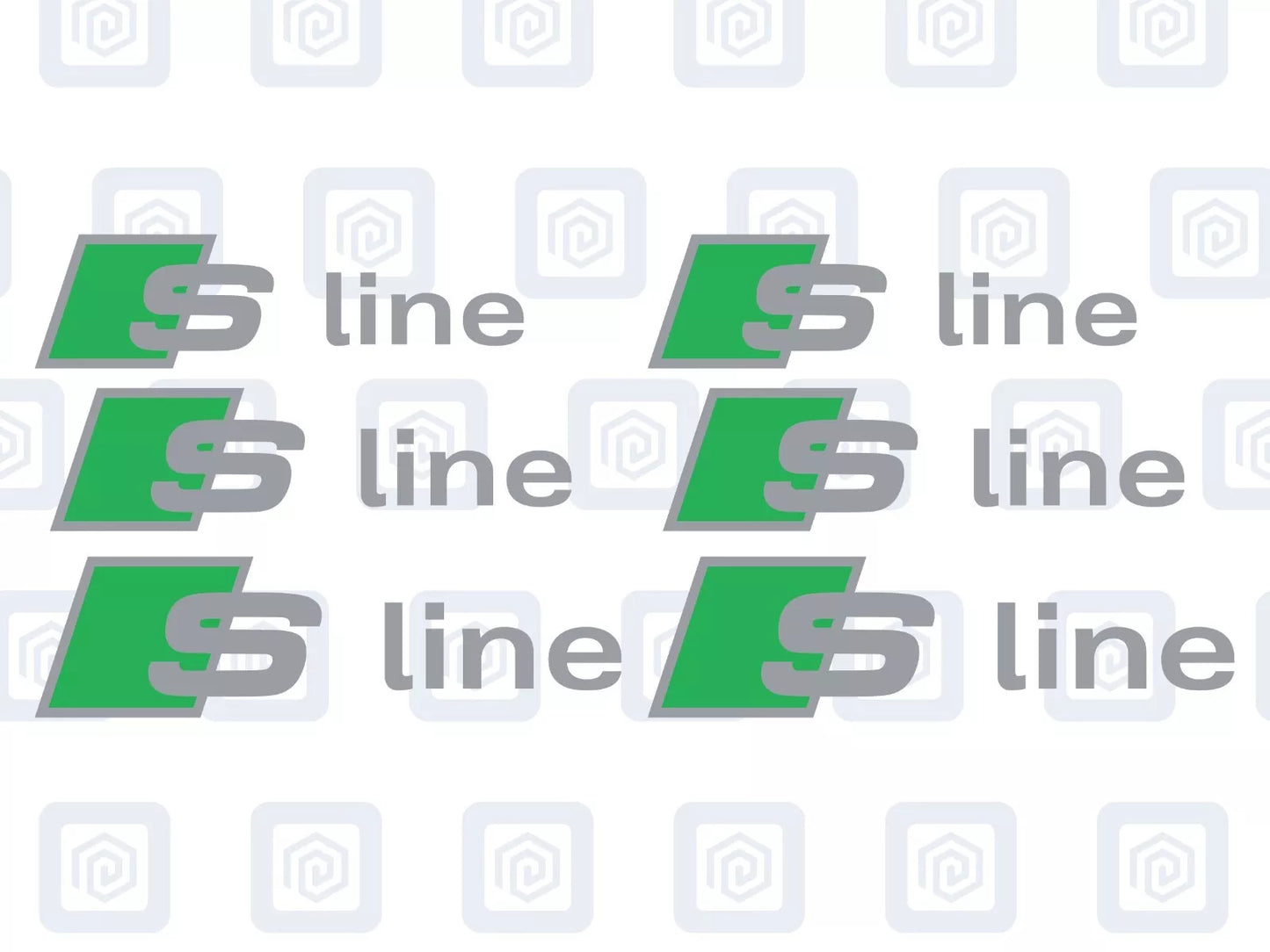 Audi S Line Brake Caliper Decals Fits A1 A3 A4 A5 A6 A7 TT sticker (set of 6)