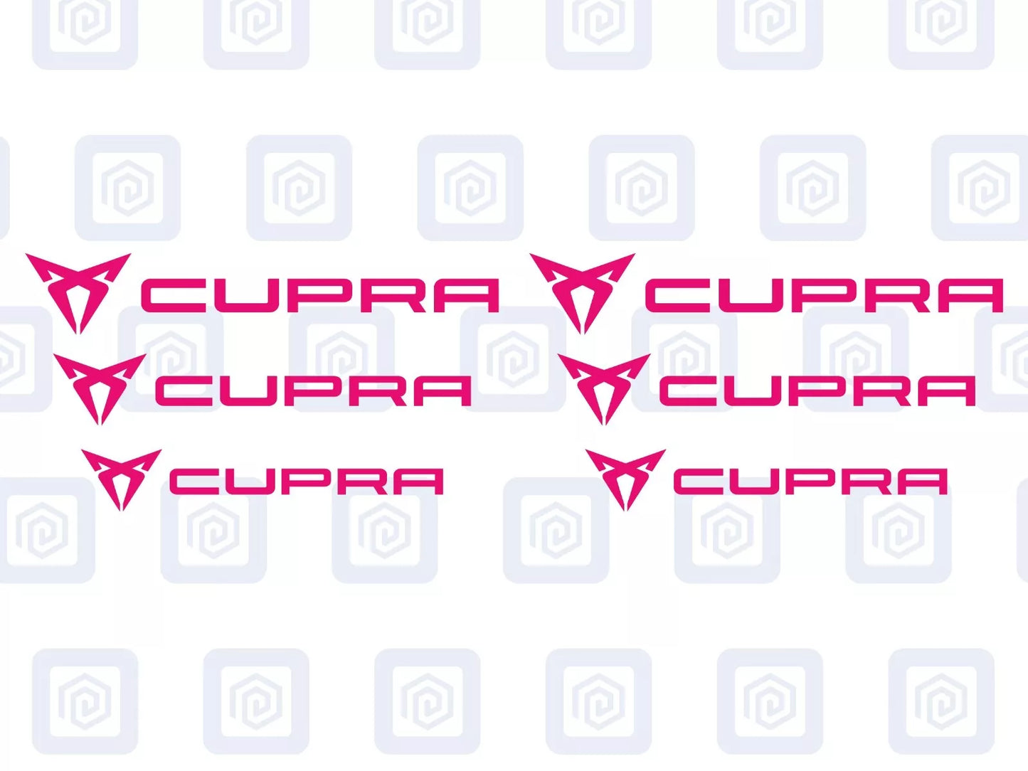 Cupra Brake Caliper Decals fits Ibiza Leon Ateca Born sticker logos (set of 6)