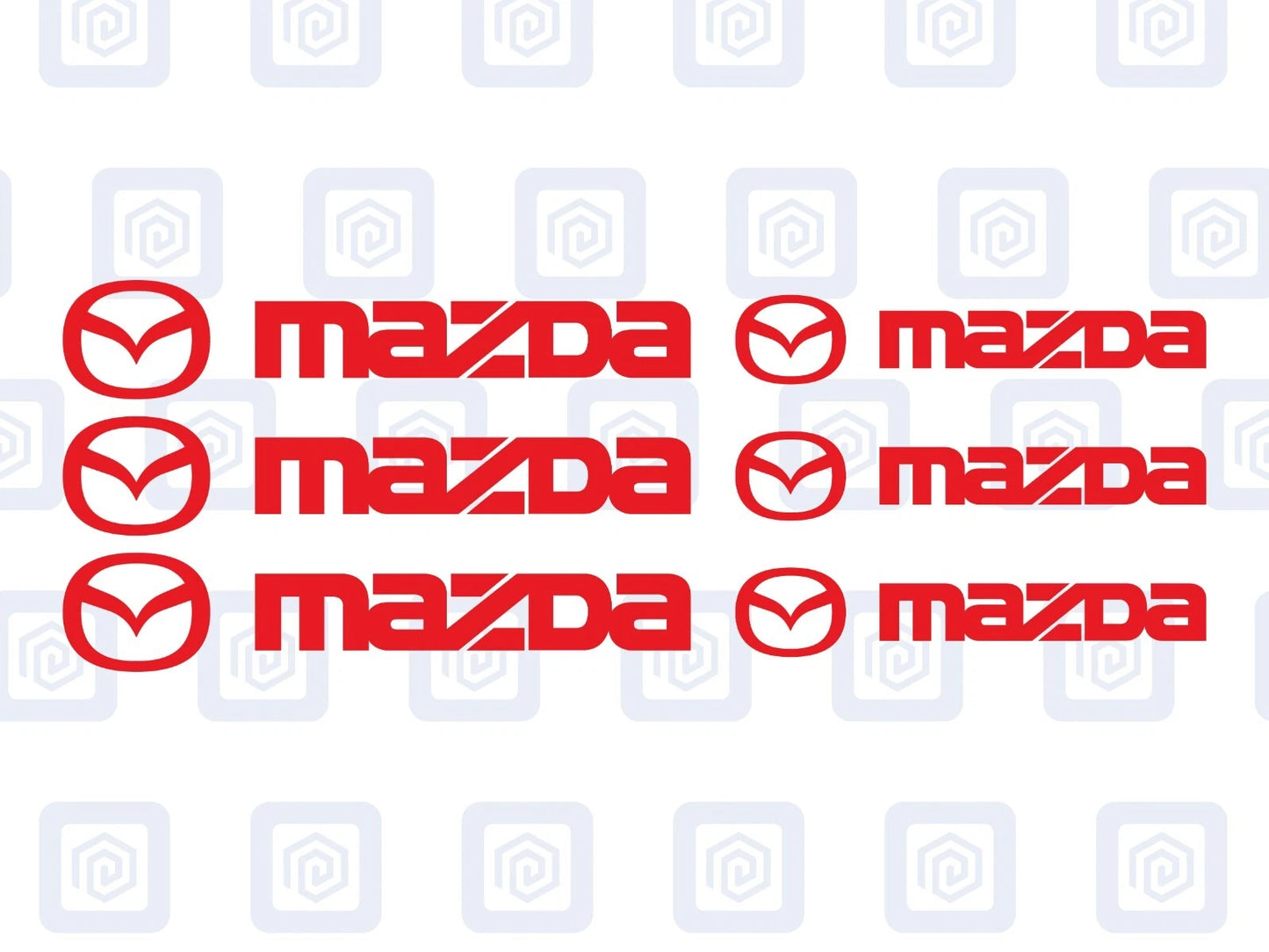Mazda Brake Caliper Decals Sticker Logos (set of 6) JDM JAP DRIFT