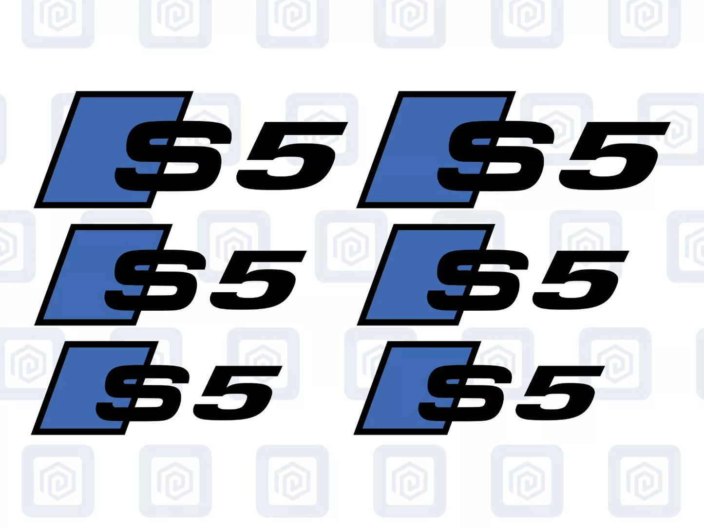 S5 Brake Caliper Decals 2 Colour Fits A5 S5 RS5 5 High Temp Sticker Logos