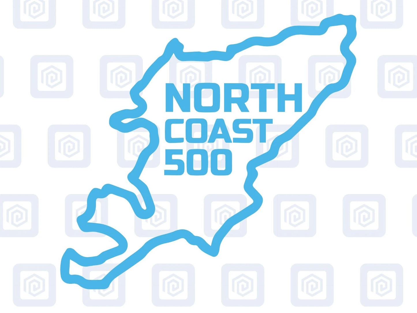 NC500 North Coast 500 Map Sticker Decal Graphic