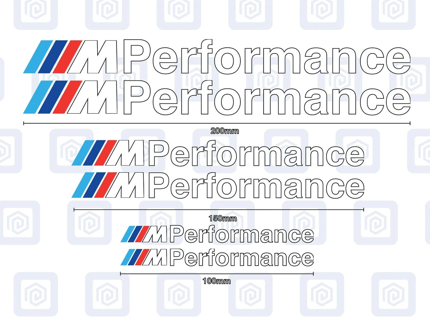 M Performance Sticker Decal Style Sticker FitsM2 M3 M4 M5 M6 Msport MPerformance