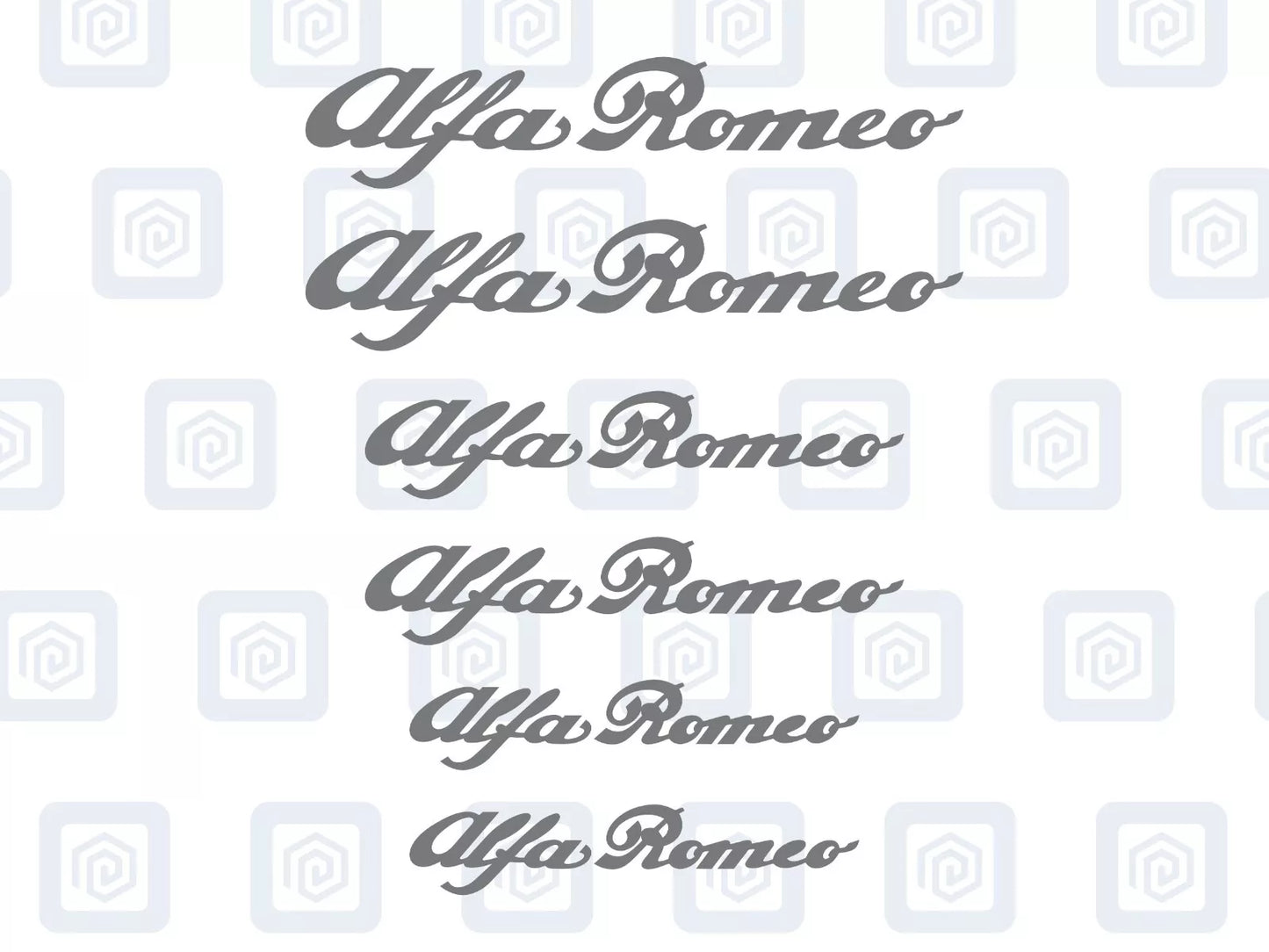 Alfa Romeo 6x Brake Caliper Decal Stickers Mito Giulia Stelvio Tonale High Temp