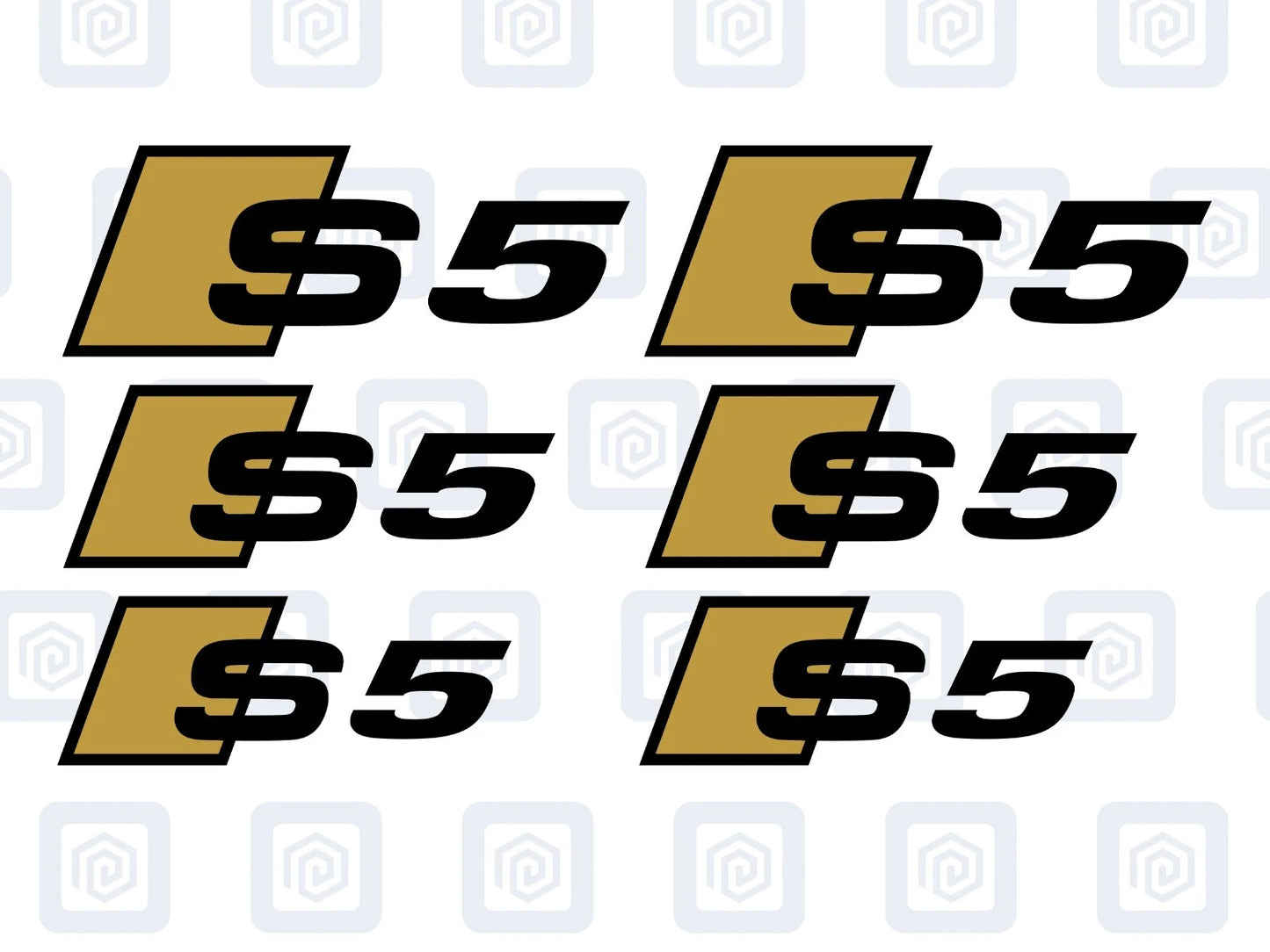 S5 Brake Caliper Decals 2 Colour Fits A5 S5 RS5 5 High Temp Sticker Logos