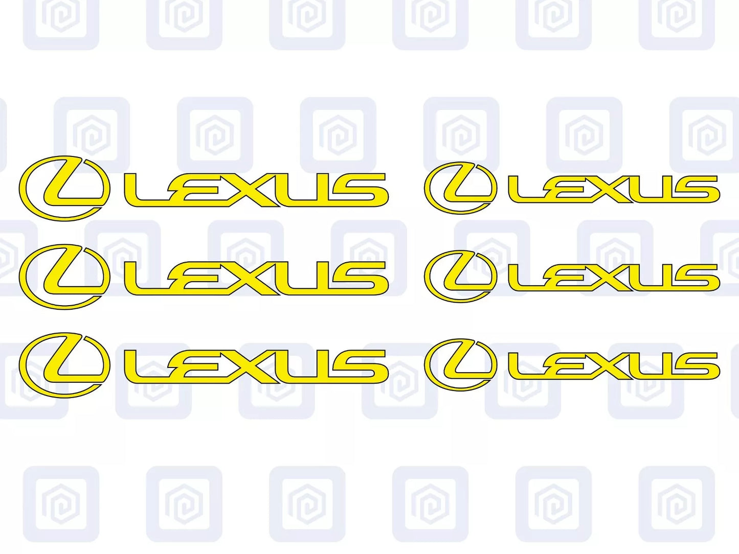 Lexus Brake Caliper Decals Sticker Logos (set of 6) RZ RC ES LS GS IS RX NX GX