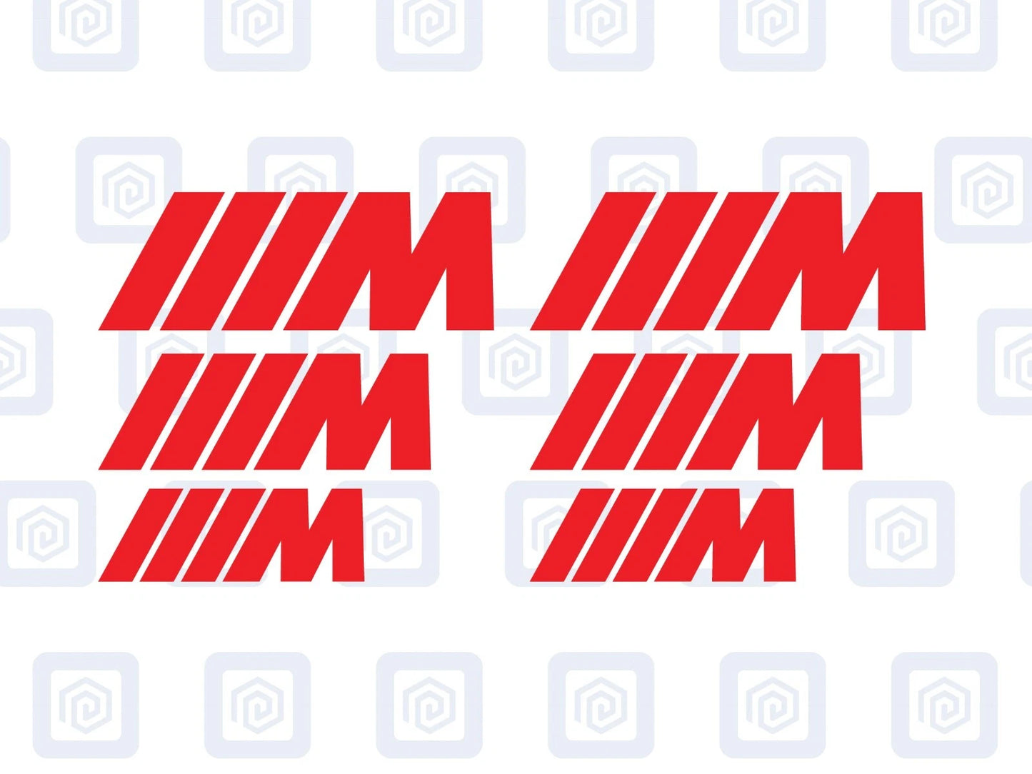 BMW M Sport German 3 Colour Brake Caliper Decals sticker logos (set of 6)