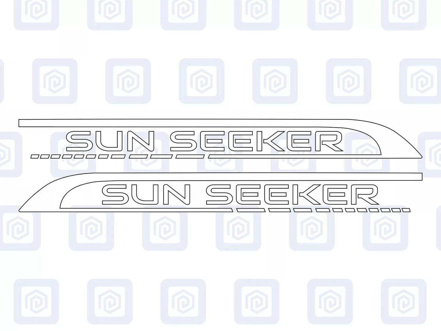 Sun Seeker Side Graphics Vinyl Decal For Camper Van Caravan Motorhome Sticker