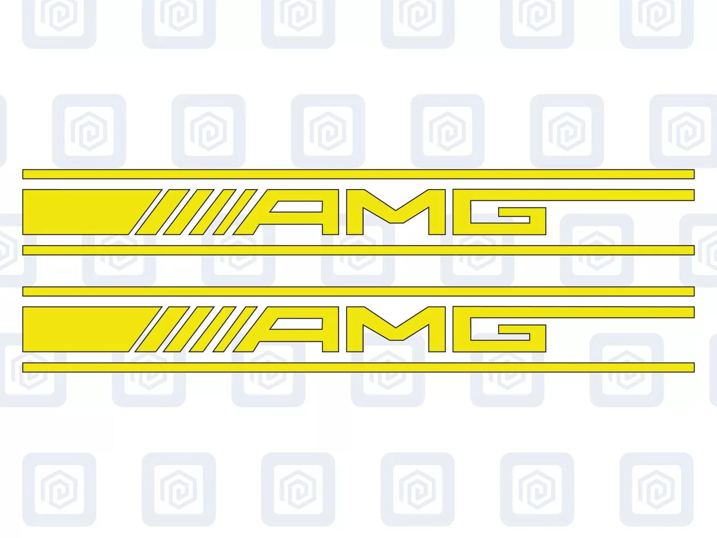 Mercedes A45 Spoiler Style Vinyl Decal Sticker Logo x 2 AMG A B C E S CLASSOpens