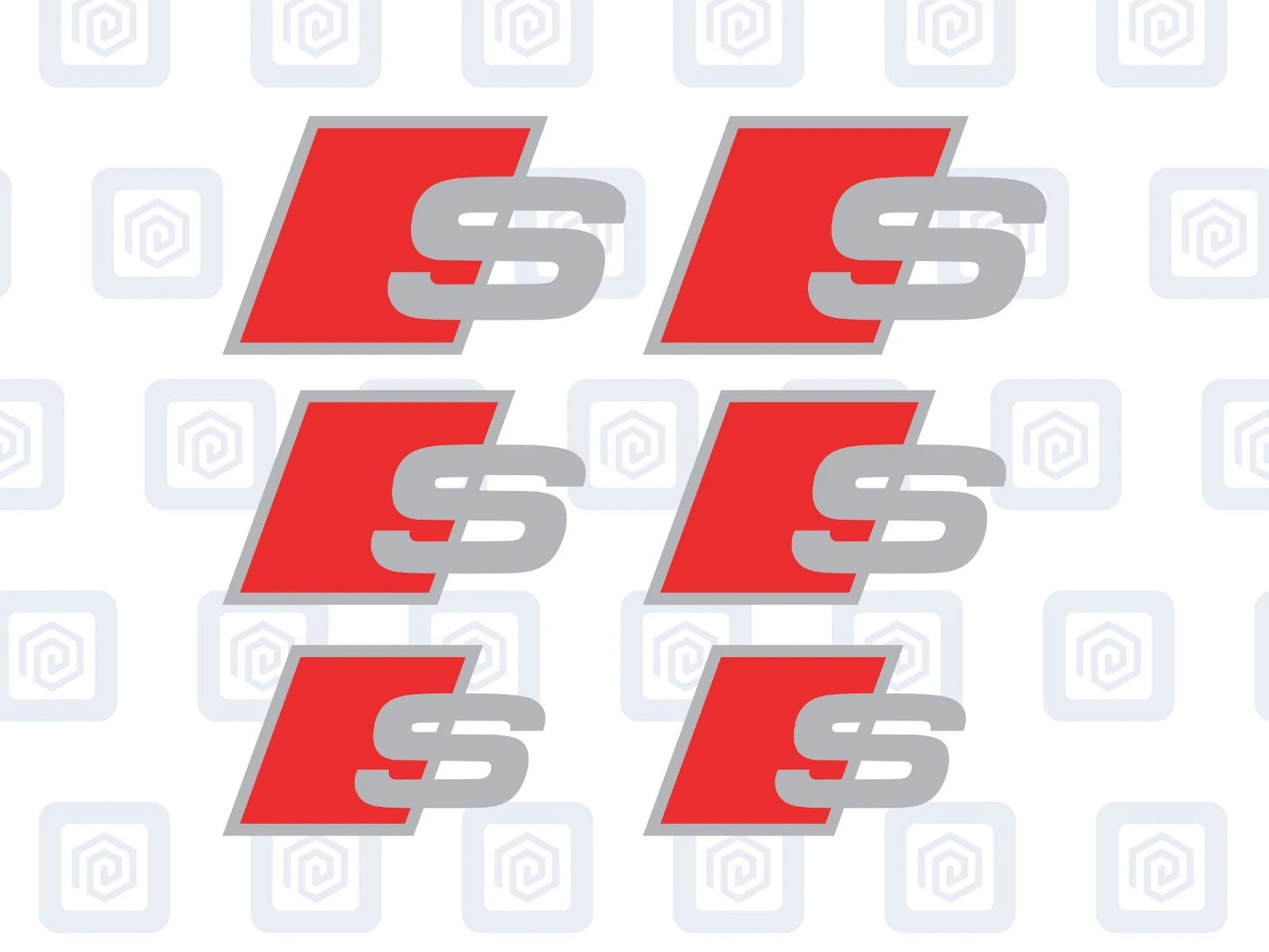 S Brake Caliper Decals Fits A1 A3 A4 A5 A6 A7 sticker logos (set of 6)