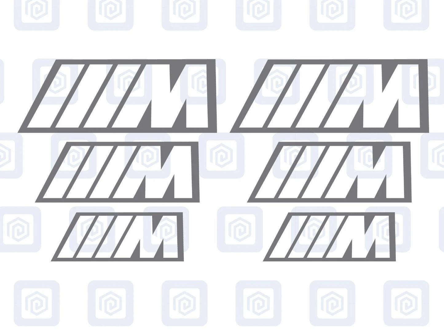 BMW M Sport Hollow Brake Caliper Decals Fits BMW sticker logos (set of 6)
