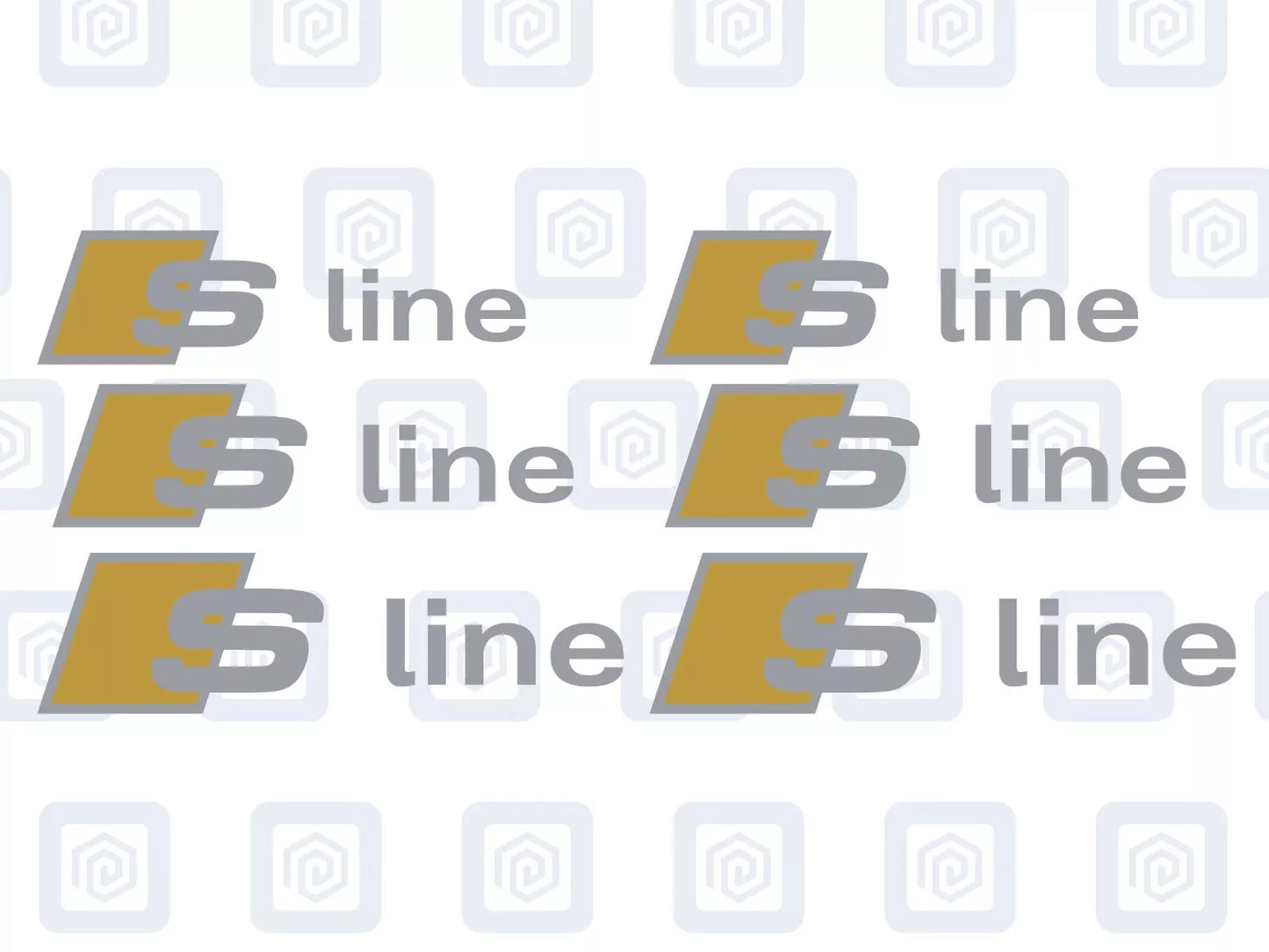 Audi S Line Brake Caliper Decals Fits A1 A3 A4 A5 A6 A7 TT sticker (set of 6)