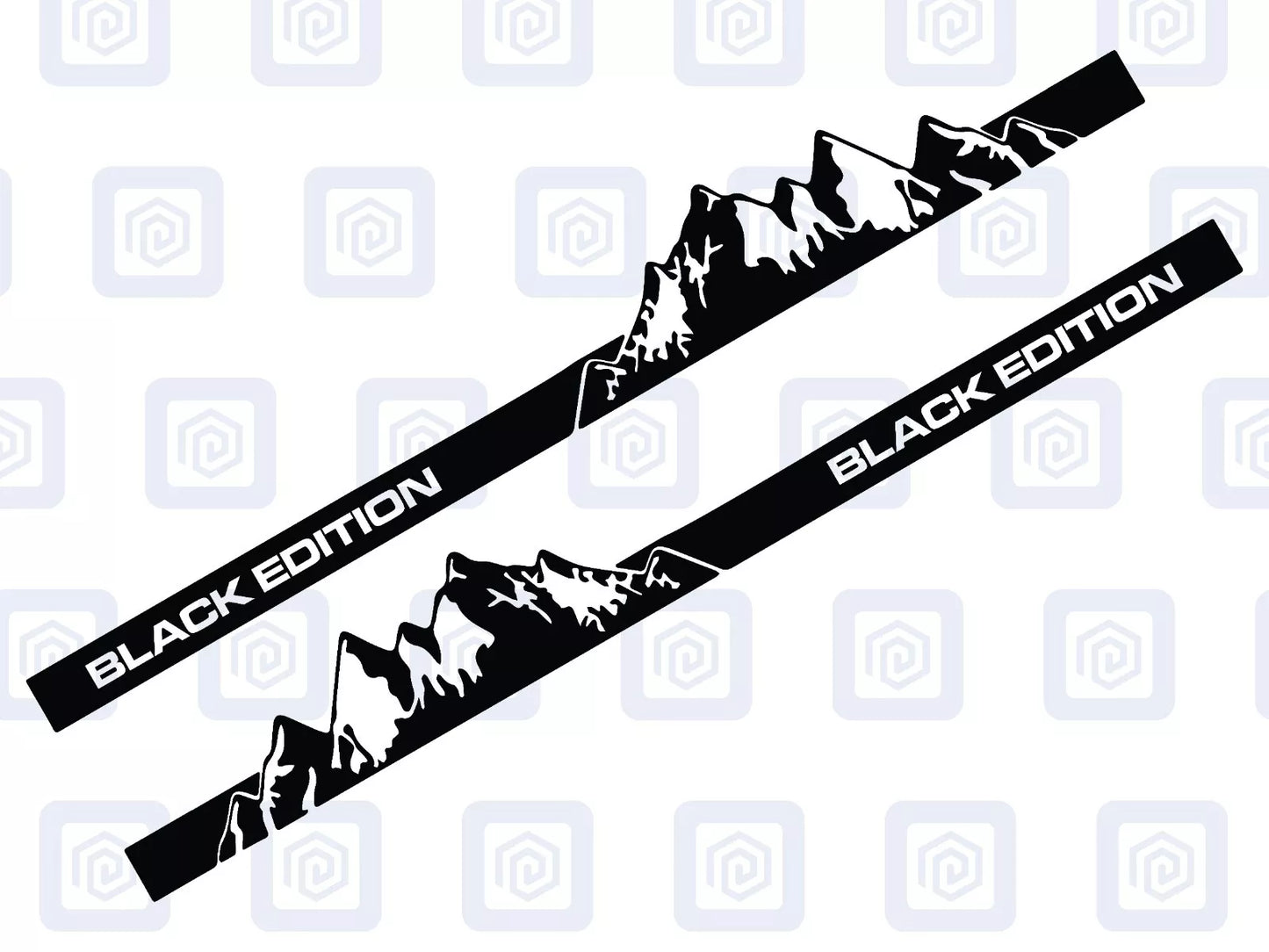 Black Edition Full Side Vinyl Decals For Campervan Motorhome Sticker GraphicOpens