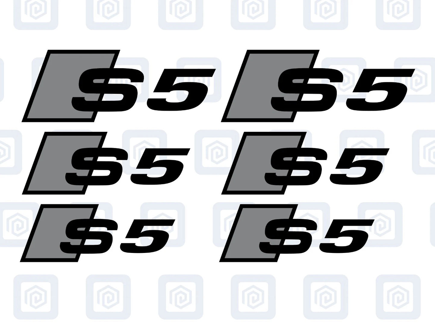 S5 Brake Caliper Decals 2 Colour Fits A5 S5 RS5 5 High Temp Sticker Logos
