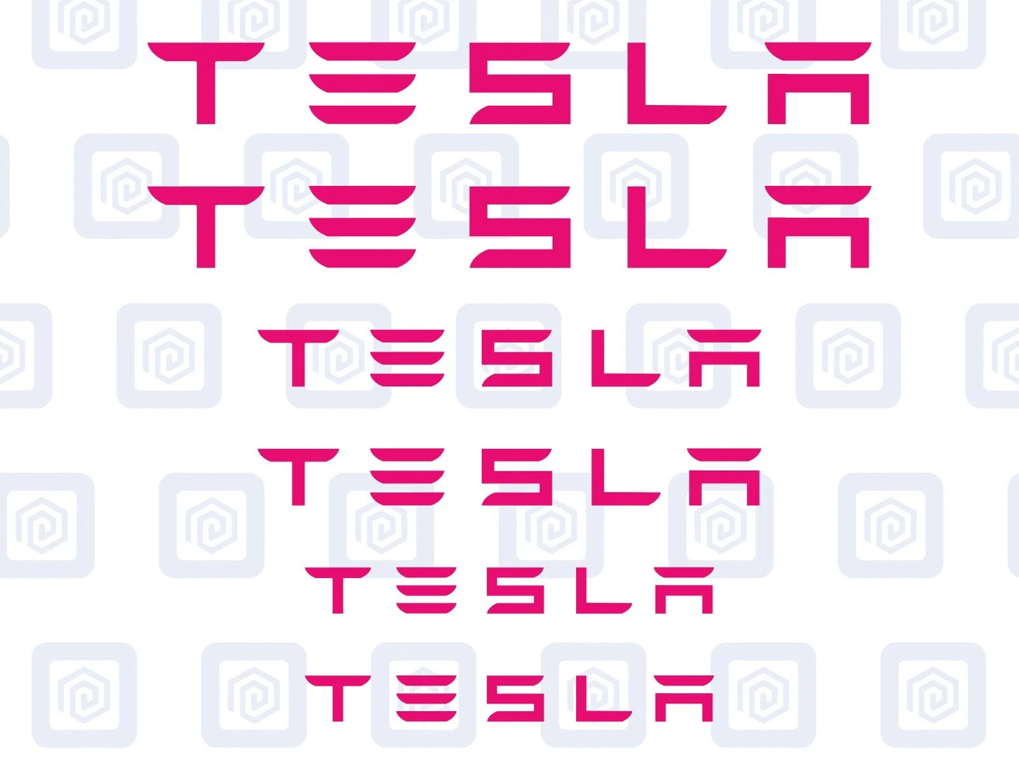 Tesla Brake Caliper Decals Sticker Logos (set of 6) Model 3 S X Y