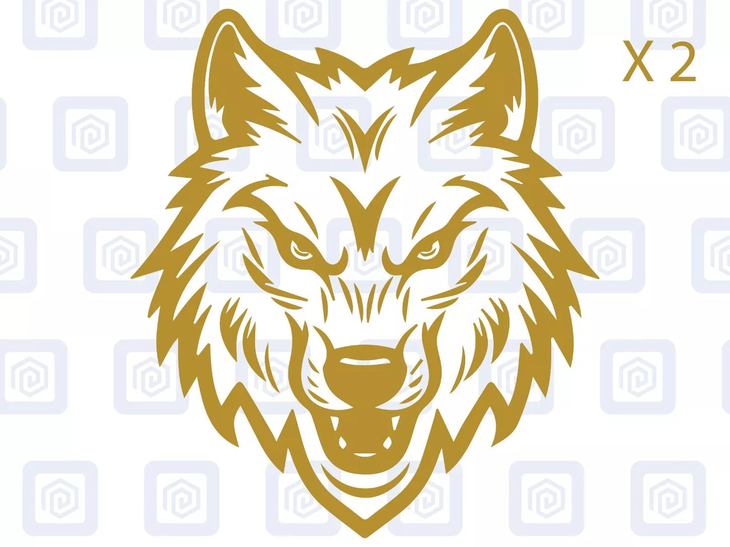 Wolf Head Vinyl Decals For Campervan Motorhome Caravan Sticker Graphic