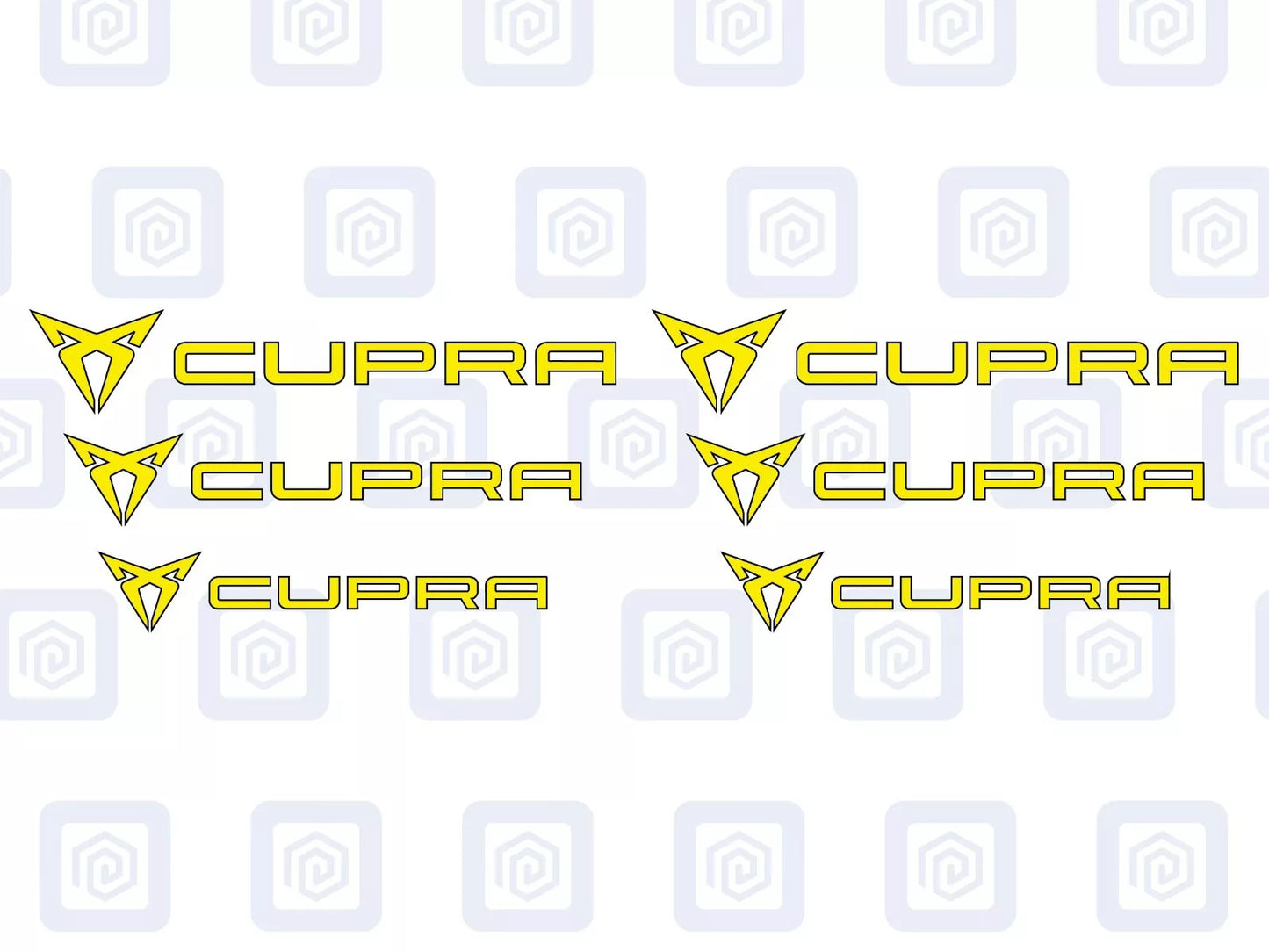 Cupra Brake Caliper Decals fits Ibiza Leon Ateca Born sticker logos (set of 6)