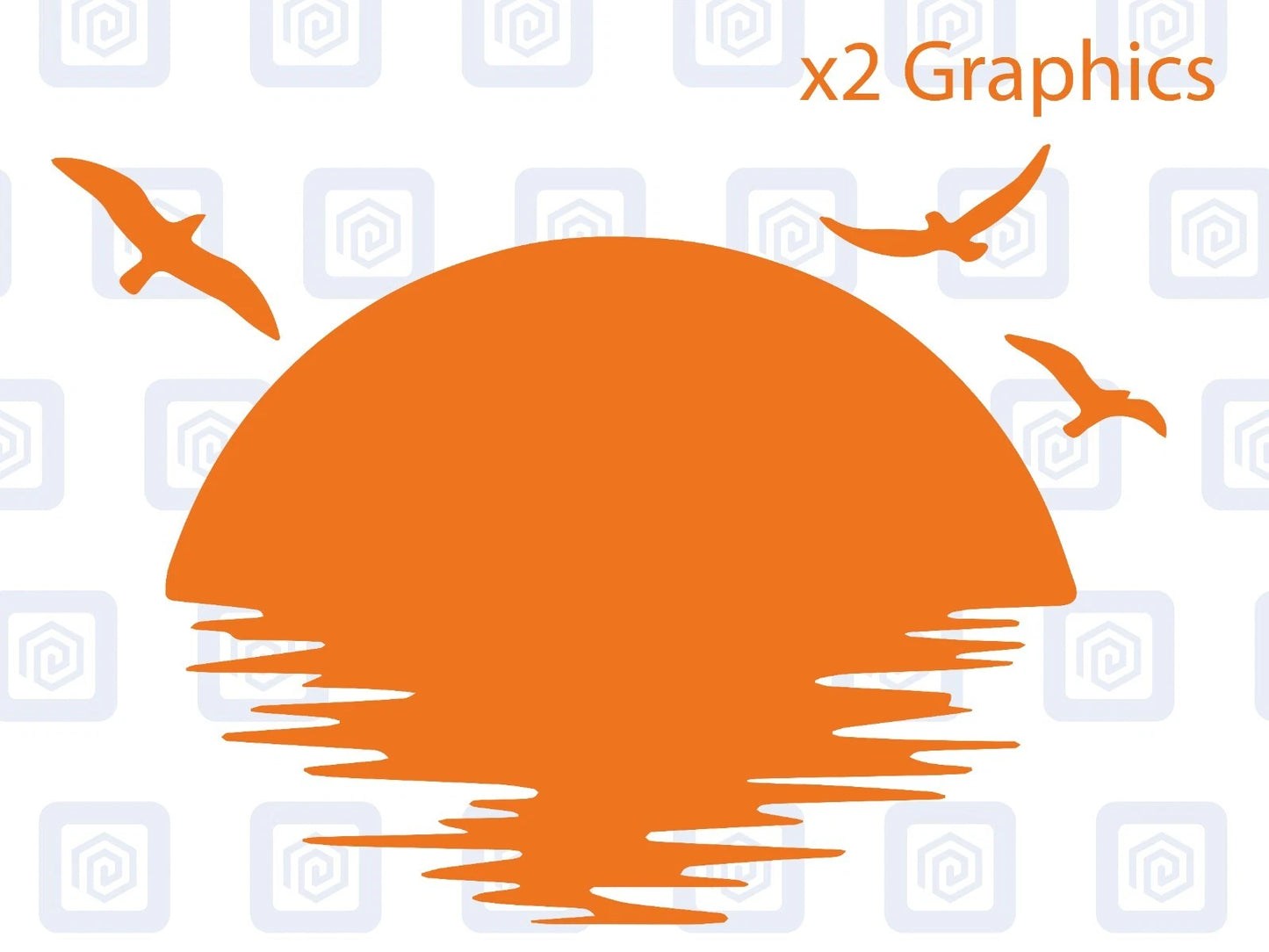 Sun Set Birds Vinyl Decal For Campervan Van Caravan Sticker Graphic Camping