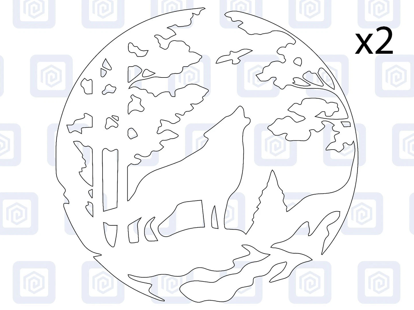 Howling Wolf Vinyl Decal For Camper Van Caravan Motorhome Graphic Campervan