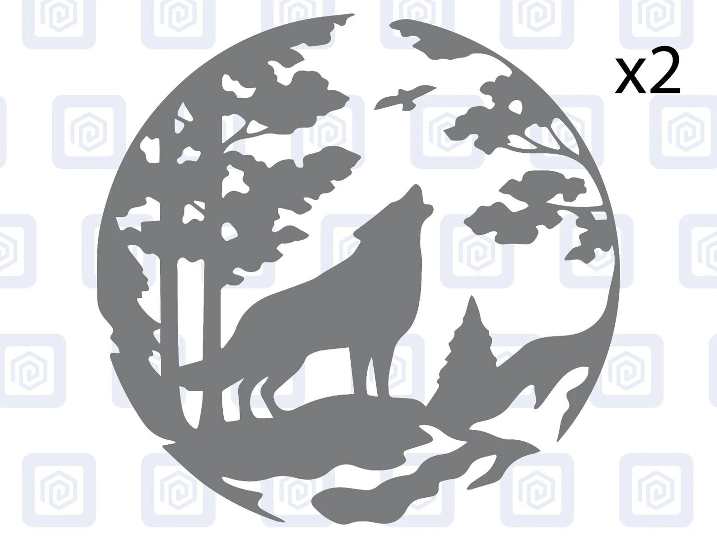 Howling Wolf Vinyl Decal For Camper Van Caravan Motorhome Graphic Campervan