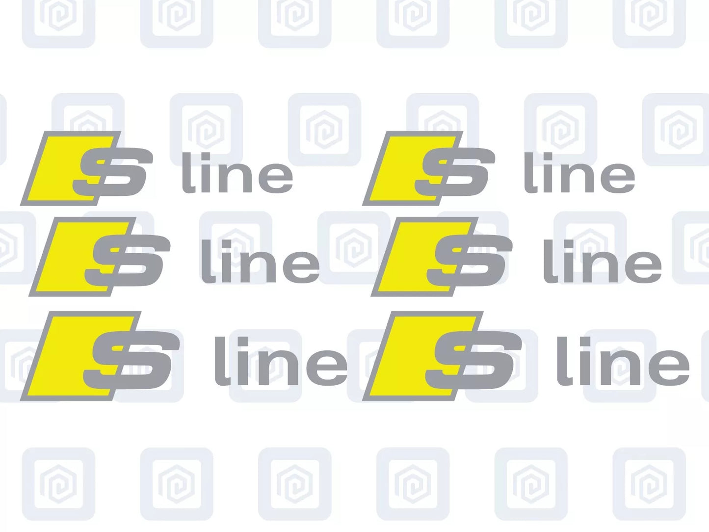 Audi S Line Brake Caliper Decals Fits A1 A3 A4 A5 A6 A7 TT sticker (set of 6)