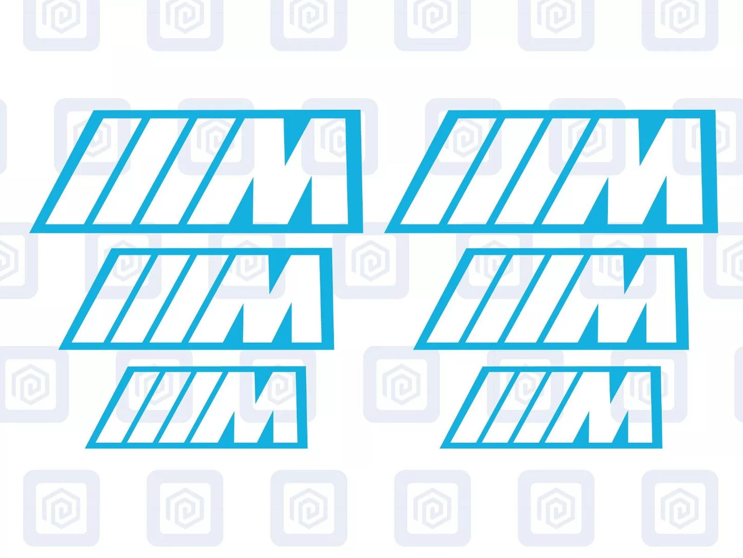BMW M Sport Hollow Brake Caliper Decals Fits BMW sticker logos (set of 6)