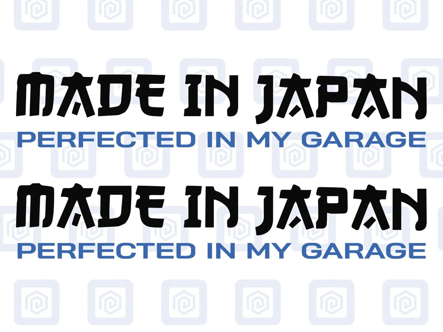 Made In Japan Garage JDM Sticker Decal 2 Colour Honda Mazda Toyota Nissan Suzuki