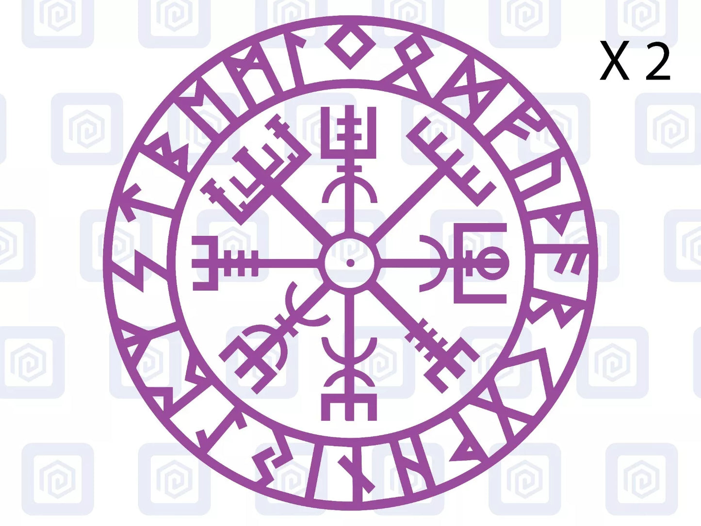 Viking Rune Compass Vinyl Decal For Camper Van Caravan Motorhome Campervan