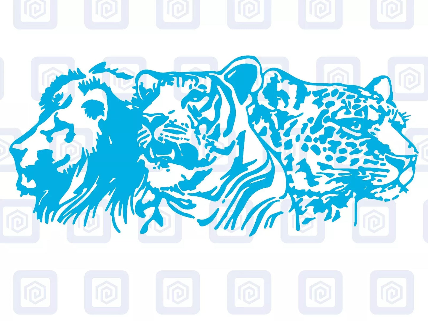 Lion Tiger Leopard Animal Vinyl Decals For Campervan Van Caravan Sticker Graphic